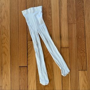 Pairs of Cat & Jack Girls size 2T-3T white tights in play condition